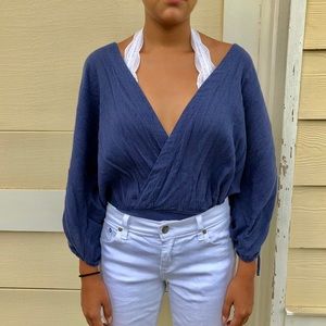 Wild Pearl V neck Bodysuit